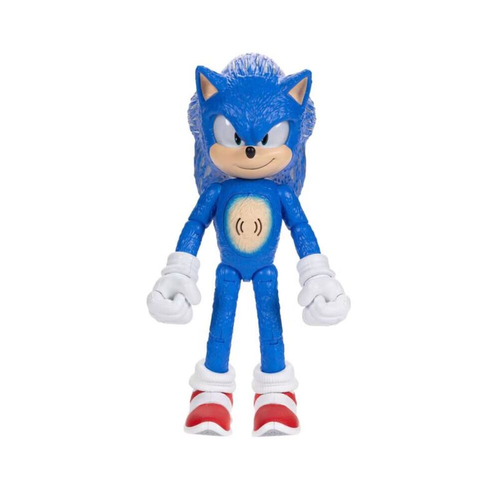 Sonic the Hedgehog Blue Action Figure with White Gloves and Red Shoes